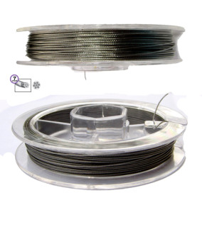 Schmuckdraht 0,45 mm Nylon- Ummantelung Bead Wire