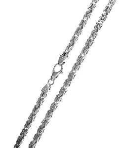 Königskette Silberkette - 925 Silber 5 x 5 mm 50 cm bis 90 cm