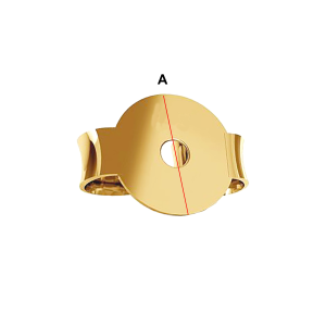 Ohrmutter Gelbgold Ohrstecker- Ohrring- Verschluss