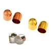 Endkappen ohne &Ouml;se &Oslash; 6,00 mm 2 St&uuml;ck 925 Silber, vergoldet, rosevergoldet