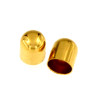 Endkappen ohne &Ouml;se &Oslash; 6,00 mm 2 St&uuml;ck 925 Silber, vergoldet, rosevergoldet