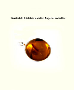 Anh&auml;nger Edelstein Fassung Capuchon 6  mm 925 Silber